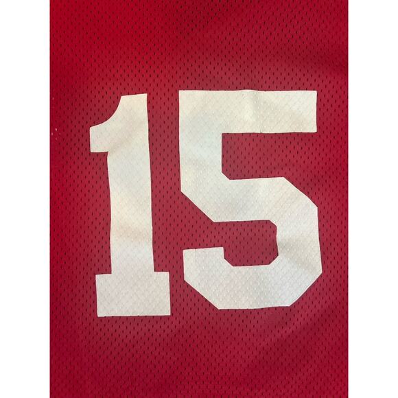 Alleson Athletic XXL Phillies Jersey Red 15 No Name Vintage Mesh Button Down‎ - Picture 9 of 10